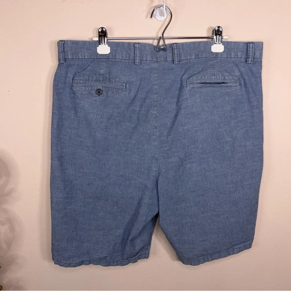 Size 40 Waist Old Navy Mens Blue Shorts Ultimate Slim Cotton Blend Casual